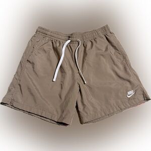 Nike Beige/Tan Mesh-lined Athletic Shorts, Men’s L